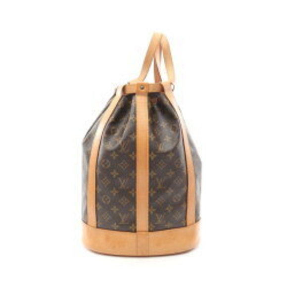 Louis Vuitton Randonnee PM Monogram Shoulder Bag Leather Brown - Picture 1 of 8